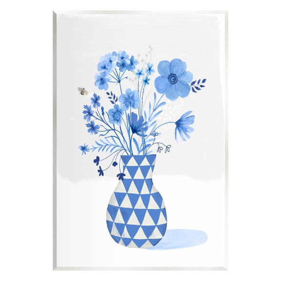 Blue Mixed Floral Arrangement Botanical & Floral Graphic Art Unframed Art Print Wall Art