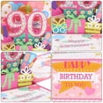 thumbnail image 4 of Uxcell 90th Birthday Card, Pop-Out Birthday Card with Greeting Card and Envelope for Women Girl Friends, Pink, 4 of 4