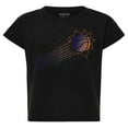thumbnail image 2 of Women's Sportiqe Black Phoenix Suns Cropped Genuine Issue Collection Alana T-Shirt, 2 of 3