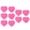 Pink, variant on BIMZUC 10 Pack Heart Shape Silicone Tennis Racket Vibration Dampeners Shock Absorber String Accessories Pink For Rackets Protection And Improved Feel On The Court