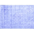 thumbnail image 1 of Ahgly Company Machine Washable Indoor Rectangle Persian Blue Traditional Area Rugs, 3' x 5', 1 of 4