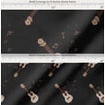 thumbnail image 2 of Soimoi Cotton Poplin Fabric Notes & Guitar Musical Instrument Print Fabric by The Yard 42 Inch Wide, 2 of 7