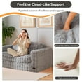 thumbnail image 4 of GOODONE Bean Bag Chair Sofa,Giant Loveseat Bubbled Boneless Couch,Modern Soft Comfy Plush Lazy Sofa for Living Room and Apartments,No Assembly Required,Grey, 4 of 7