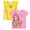 Belle, yellow / pink, variant on Lilo & Stitch Big Girls 2 Pack T-Shirts