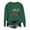 Dark Green, variant on Funny Christmas Cat Sweatshirts for Women 2025 Long Sleeve Crewneck Funny Cat Graphic Sweatshirt Pullover Tops