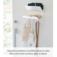 thumbnail image 5 of Yamazaki Home Magnetic Entryway Rack, White, Steel, Magnetic, 5 of 7