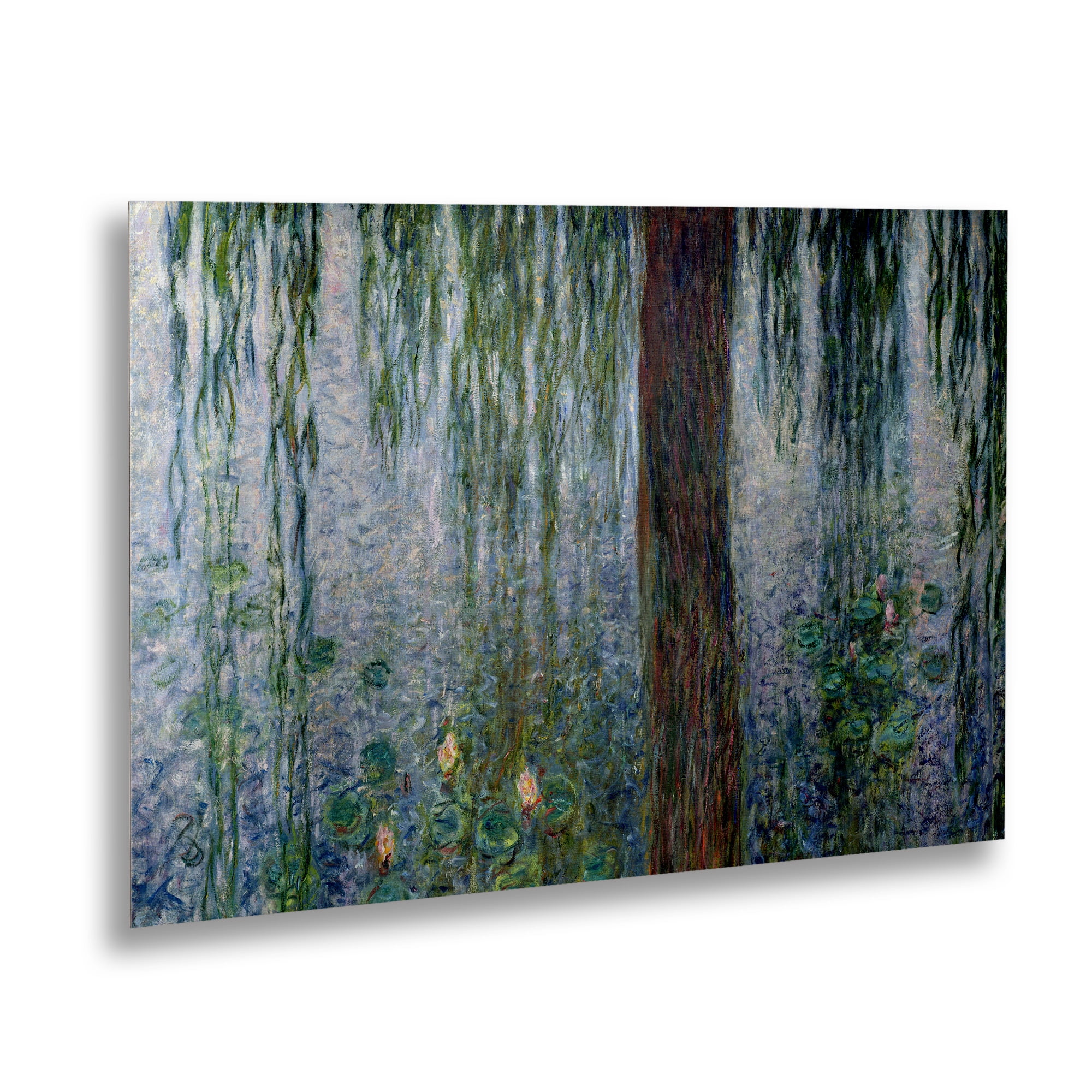 Trademark Fine Art 'Waterlillies Morning' Brushed Aluminum Wall Art Art by Claude Monet