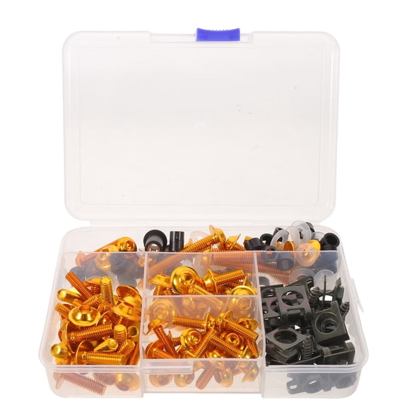 IMIKEYA Golden Motorcycle Hardware Accessories Kit - Precise Fit Fairing Bolt Replacement Set for Secure Installation
