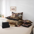 thumbnail image 6 of jejeloiu Gothic Skull Skeleton 7-Piece Twin Bedding Sets,Rustic Botanical Mushroom Bedding Comforter Set,Retro Floral Sheet Sets For Men Women,Breathable Home Decor Reversible, 6 of 8