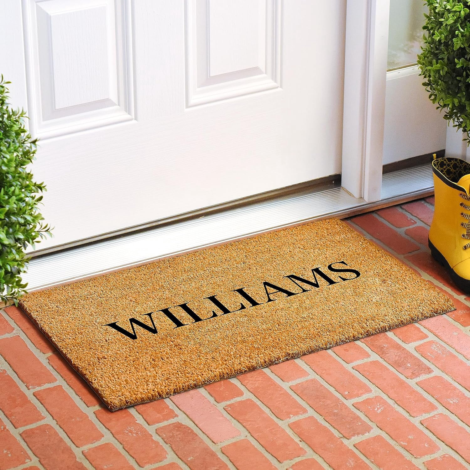 Calloway Mills 111573672 Bold Williams Personalized Doormat 36" x 72"