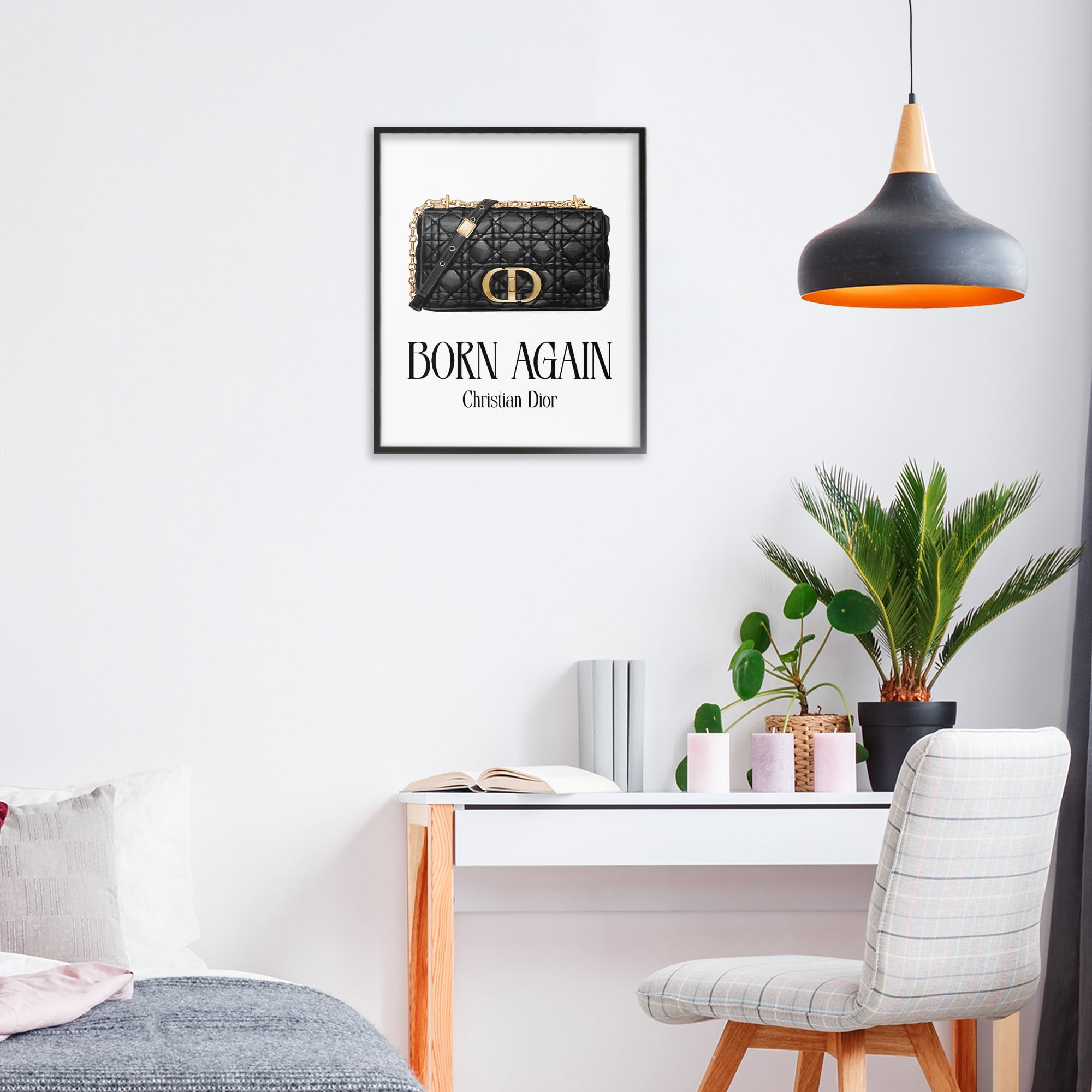Stupell Industries Born Again Christian Bag Black Framed Giclee Art, design by Ziwei Li