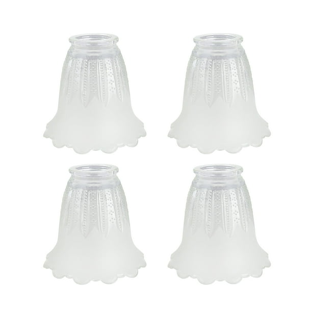 Aspen Creative 23078 4 Clear Frosted, Bathroom Light Fixture Replacement Glass Shades