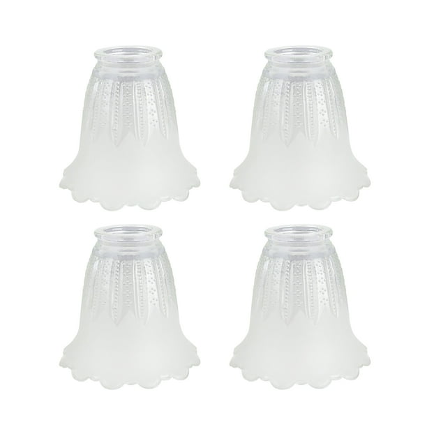 Aspen Creative 23078 4 Clear Frosted Transitional Style Replacement Glass Shade 2 1 8 Fitter Size High X 5 Diameter Pack Com Aspen Creative 23078 4 Clear Frosted, Bathroom Light Fixture Replacement Glass Shades