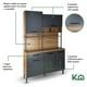 thumbnail image 3 of Alacena Organizador Rack Multiusos KingsHouse Gabinete Despensero 210cm cafe, 3 of 7