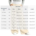 thumbnail image 4 of Falkdiz Girls Loose Sweatpants Open Bottom Outdoor Pockets Solid Color Pantalones Wide Leg Relaxed fit Pants for Girls Trendy , Beige , Size: 5-6 Years, 4 of 8