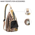 thumbnail image 2 of Workout Sling Bag for Women - Boho Floral Print Crossbody Backpack, Lightweight Waterproof, 2 of 4