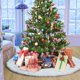 thumbnail image 3 of Falda de árbol de Navidad de 90 cm, estera de árbol, falda de árbol de felpa de conejo blanco, decoraciones para árboles de Navidad, decoraciones para fiestas de Navidad, dados, 3 of 3