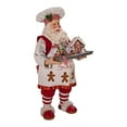 thumbnail image 2 of Kurt S. Adler FA0104 11 in. Fabrich Gingerbread Chef Santa, 2 of 4