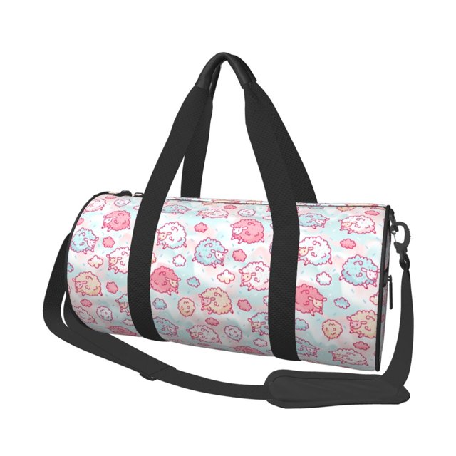 Easygdp Cute Sheep Bolsa de Viaje, Bolsa de Mano, Bolsa de Gimnasio, Bolsa de Equipaje para Viaje
