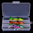 thumbnail image 1 of WIHJ Swimbait de Pêche à 7 Segments Eau Salée Eau Douce Poisson Réaliste Attractif pour Jeunes Adultes Pêcheurs, 1 of 5