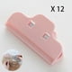 thumbnail image 1 of Clip De Sellado De Alimentos De 12 Piezas, Carpetas Multifunción, Clips De Almacenamiento De Alimentos - Rosa, 1 of 5