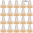 thumbnail image 2 of Place Card Holder Wooden: 20PCS Mini Photo Note Clip Holder Wire Picture Holder, 2 of 10