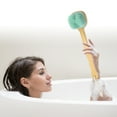 thumbnail image 3 of 1Pc Back Scrubber for Shower Bath Silicone Body Brush with Long Handle for Skin Exfoliating Green, 3 of 7