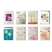 Assorted Handmade Embellished Greeting Cards 8 Pack Boxed Set of 8 Designs Sympathy and Thinking of You, Get Well Soon for Her for Him