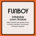 thumbnail image 3 of FUNBOY Inflatable Halloween Lawn Snakes 3-Pack, Black & White Outdoor Decor with Bonus Ghost, 3 of 6