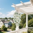 thumbnail image 6 of Artificial Hanging Violet & Eucalyptus Garland, UV-Resistant Faux Flower Vine for Outdoor Porch, Patio & Indoor Wall Decor, 6 of 9