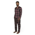 thumbnail image 3 of Dogg Supply by Snoop Dogg Men's 2-Piece Long Sleeve Microfleece Button Front Top and Pants Pajama Set, 3 of 5