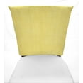 thumbnail image 2 of Faux Burlap Dining Room Chair Back Covers or Seat Covers by Penny's Needful Things (Chair Back Cover Only) (20 W x 20 H CHAIR BACK) (Yellow), 2 of 5