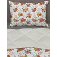 thumbnail image 3 of Floral Comforter & Sham Bedding Set, Blooming Pattern with Ranunculus Flowers Spiral Eucalyptus and Alstroemeria, 3 pcs Duvet Set Microfiber Filling Quilt, 5 Sizes, Multicolor, by Ambesonne, 3 of 4