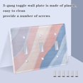 thumbnail image 3 of Yayeee Toggle Light Switch Wall Plate 2-Gang 4.56"x4.48" Decorative Outlet Cover, Abstract Blue, 3 of 7