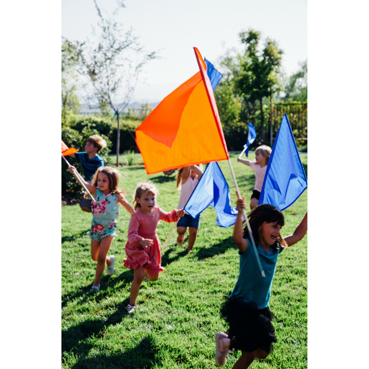 Pacific Play Tents Color Flag Set Blue 12 Per Set 24 in X 24 in X 48 in