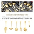 thumbnail image 6 of 6-Piece Serving Flatware Silverware Set, Serving Utensil Set,Include Cake Server, Slotted Serving Spoon Gold, 6 of 9