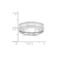 thumbnail image 2 of 14k White Gold Heavy Comfort Fit Fancy Band - Size 12, 2 of 2