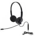 thumbnail image 2 of Casque USB Réduction de Bruit Double Écouteurs avec Contrôle Filaire pour Surveillance et Service Client, 2 of 5