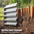thumbnail image 4 of Outsunny 8x2.6x1.5ft Galvanized Raised Garden Bed, Open Bottom, Silver, 4 of 10