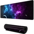 thumbnail image 1 of Blue Galaxy Mouse Mat, Large Gaming Mouse Pad with Stitched Edges, Desk Pad Protector, Office Computers Desk Mat, Non-Slip Rubber Base, Waterproof Desk Writing Pad for Office Home Gamer, 1 of 6