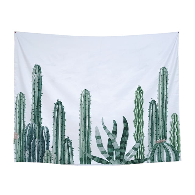 Coofit Wall Tapestry Decorative Cactus Hanging Tapestry Wall Blanket Photo Backdrop