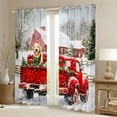 thumbnail image 2 of Manfei Merry Christmas Black Out Curtains,Happy New Year Curtains Pack of 2 (42x63 Each),Cartoon Puppy Dogs Bedroom Curtains For Boys Kids,Breathable Home Decor, 2 of 6