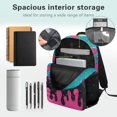 thumbnail image 3 of Yspwyqan Girls Backpack 10-12 Years Old, Ice Cream Drip Bow 17 Inch Lightweight School Bag, Double Zipper with Front Pocket, Casual Daypack for Middle School Hiking, 3 of 7