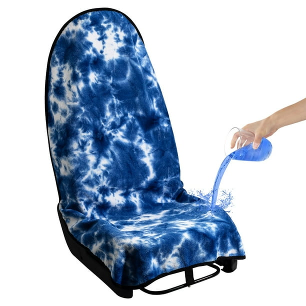 Funda impermeable para asiento de coche DECKALY 75 x 142 cm, color azul anudado