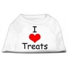 I Love Treats Screen Print Shirts White Lg (14)