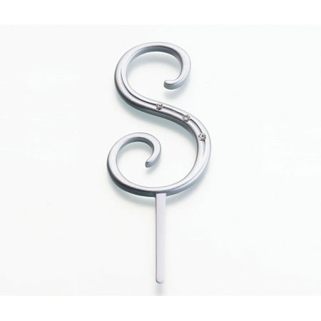 Silver Rhinestone Monogram, Sml A