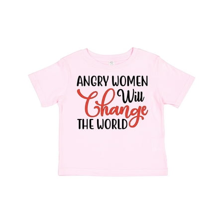

Inktastic Angry Women Will Change the World Gift Toddler Boy or Toddler Girl T-Shirt