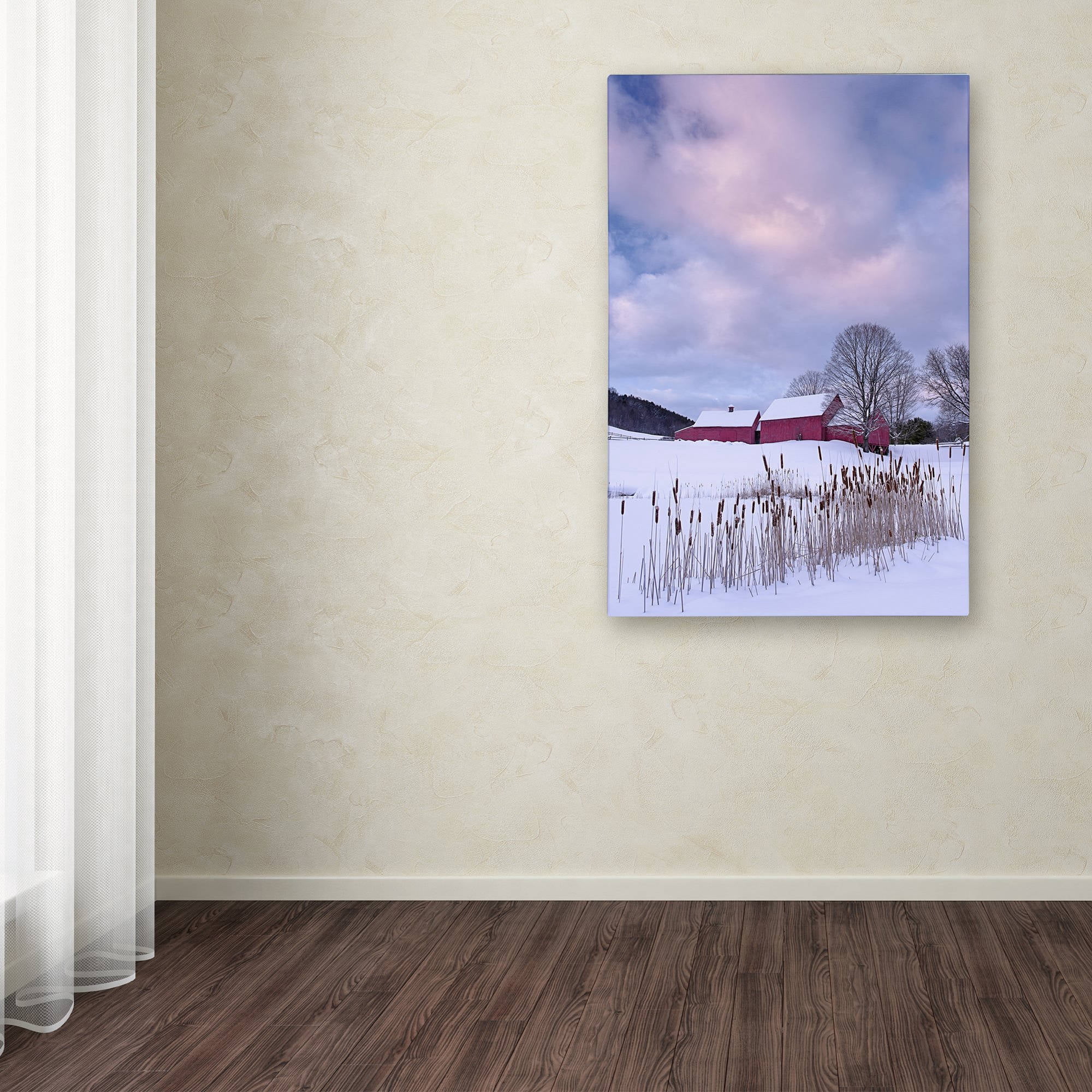 Trademark Fine Art "Cat O'Nine In Snow" Canvas Art by Michael Blanchette Photography