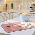 thumbnail image 6 of Pink Cute Bear Dish Drying Mat Dish Drainer Rack Mats Water Absorbent Non-Slip Easy Clean Heat Resistant for Kitchen Counter, 6 of 8