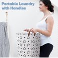 thumbnail image 2 of Cesta para la colada CORYIN, cesta grande para la colada de 65 l, cesta con asas, cestas impermeables para guardar ropa, juguetes, accesorios de dormitorio, bolsas para la colada., 2 of 5